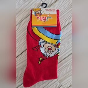 Rainbow Brite Socks Womens Shoe Size 6.5-12 Sock Size 10-13 Retro 80s New